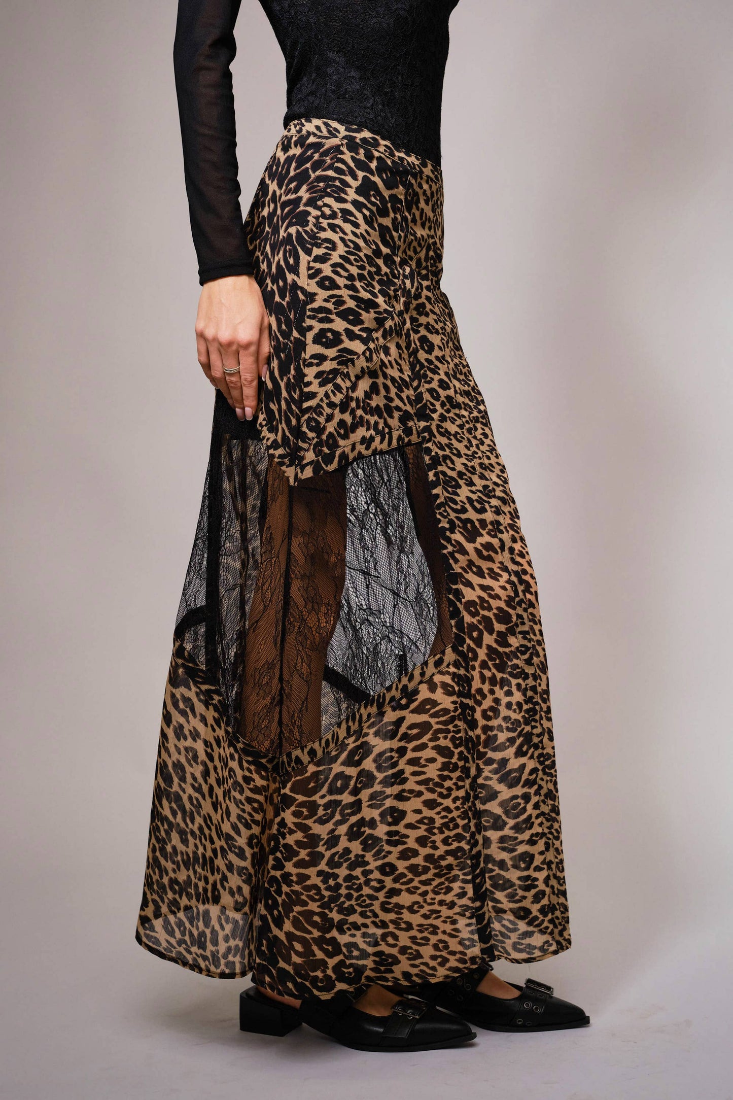 Untamed Leopard Maxi Skirt