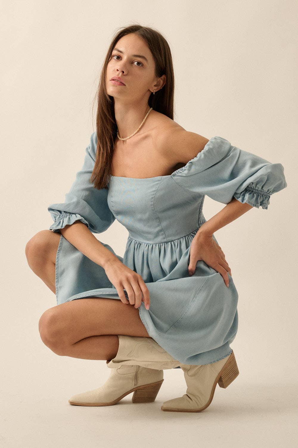 Denim Range Mini Dress