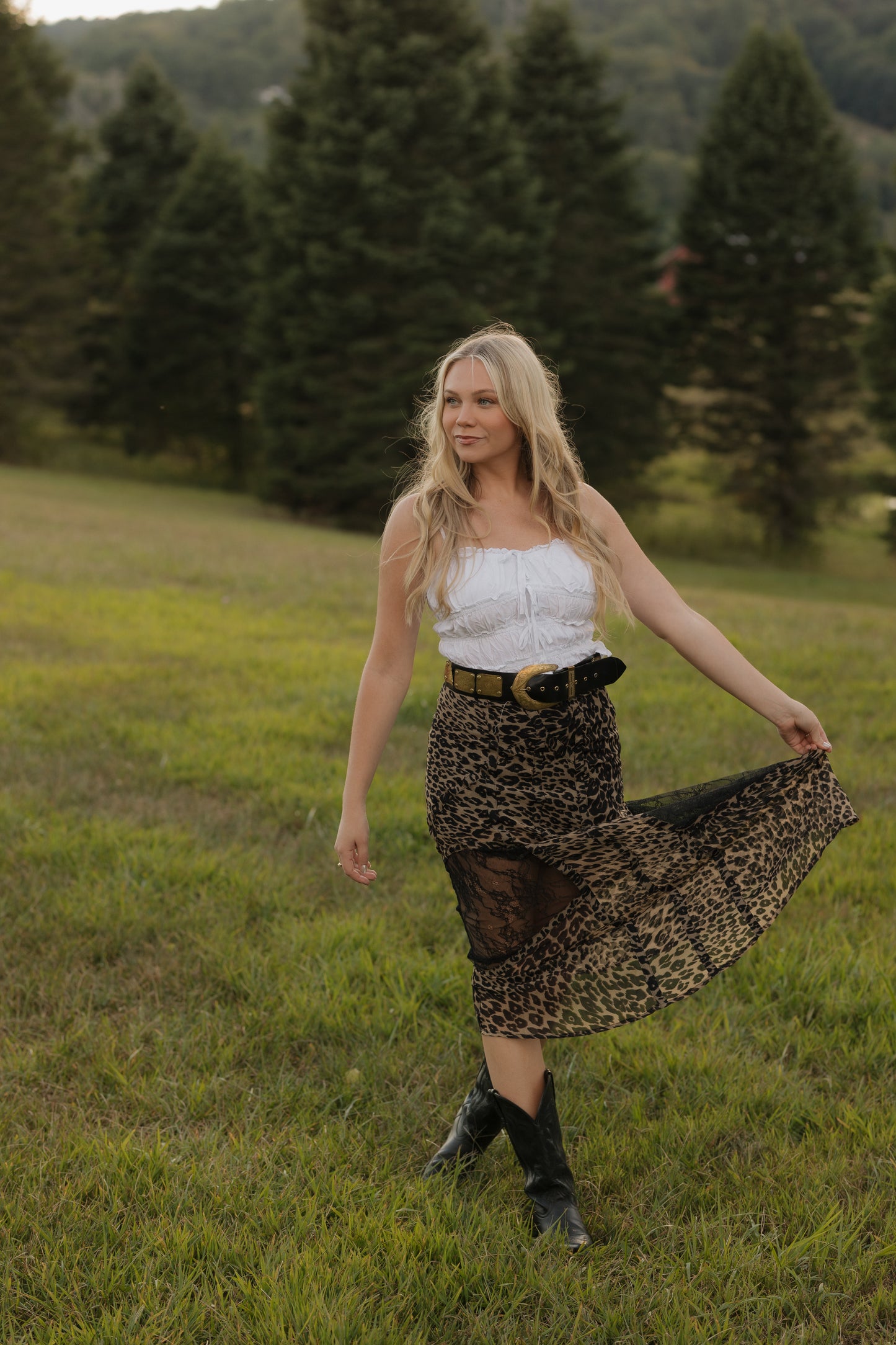 Untamed Leopard Maxi Skirt