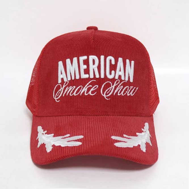 American Smoke Show Corduroy Trucker Hat