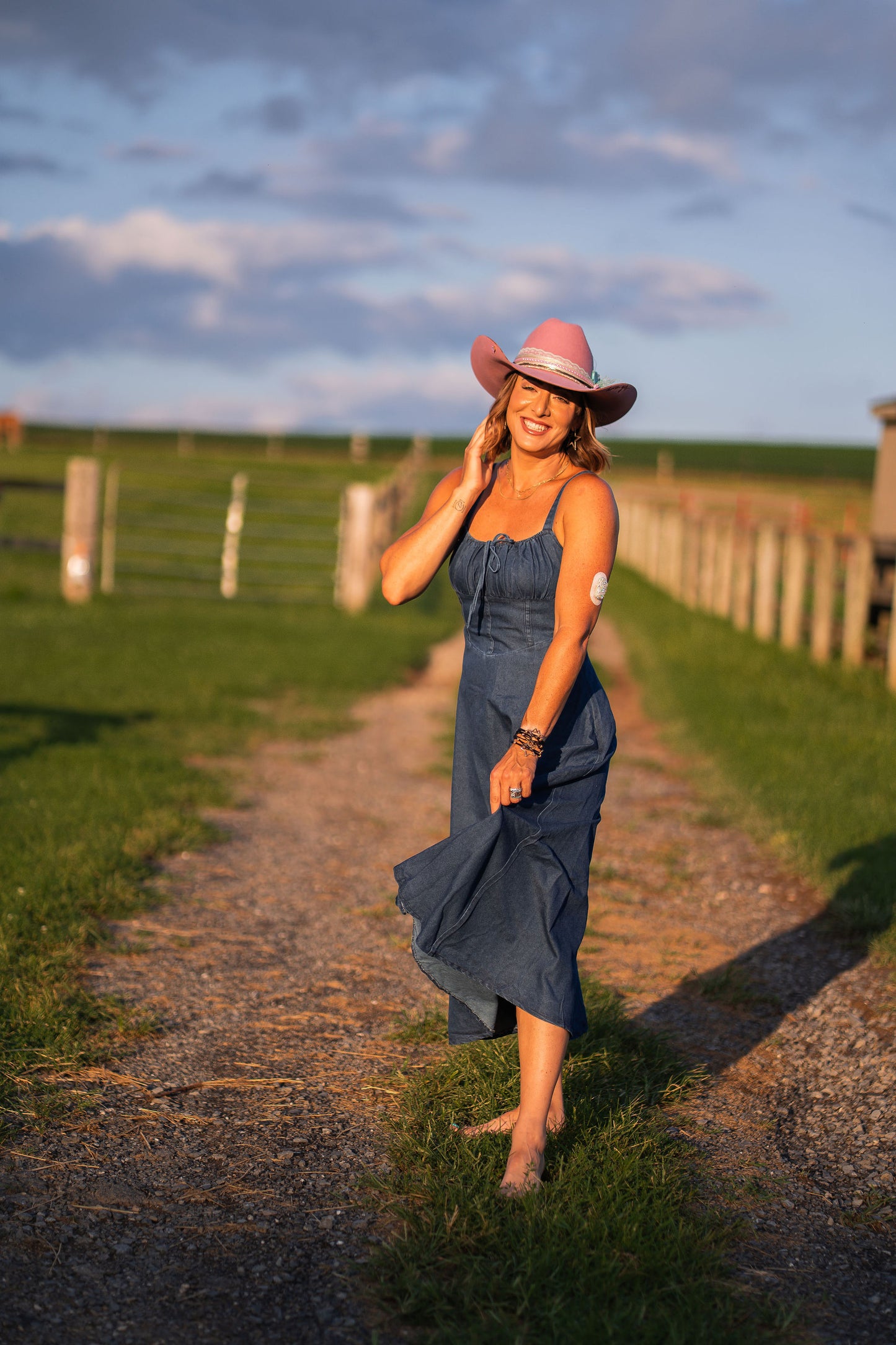 Blue Blaze Midi Dress
