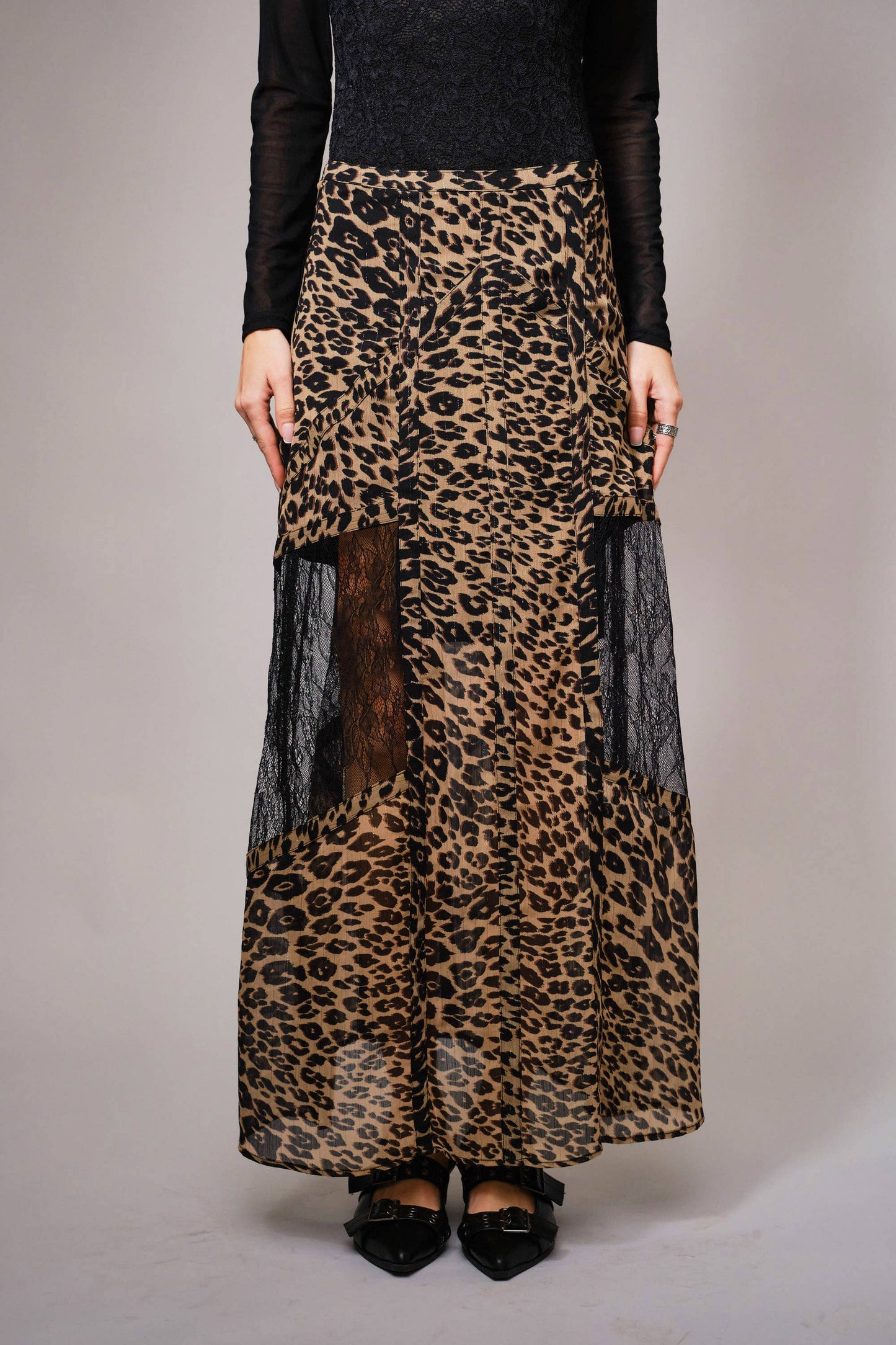 Untamed Leopard Maxi Skirt