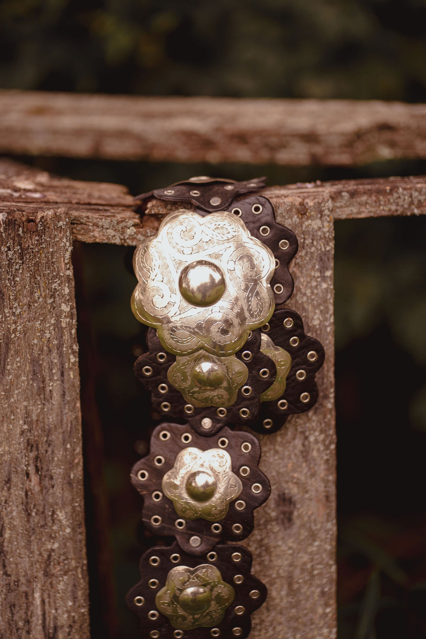 Outlaw Bloom Concho Belt