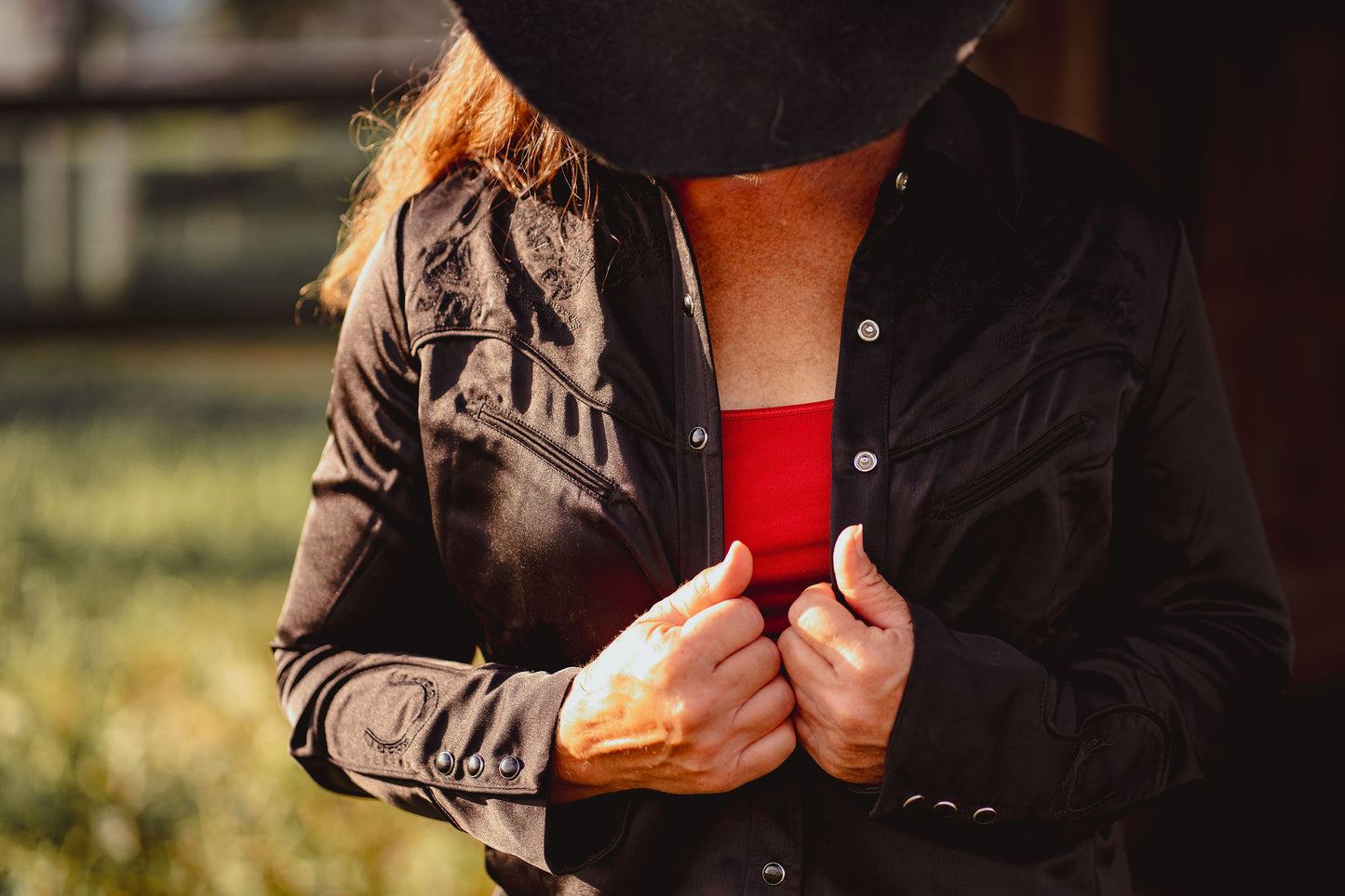 Midnight Pearl Snap Shirt