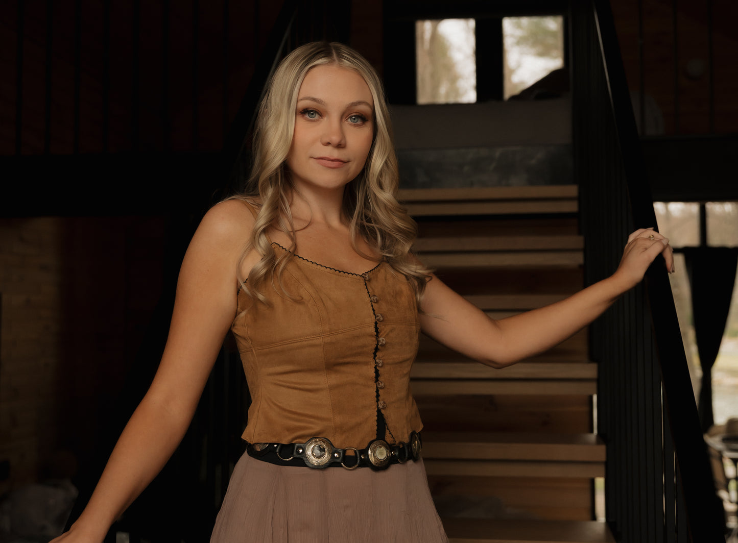 Winona Brown Suede Cami