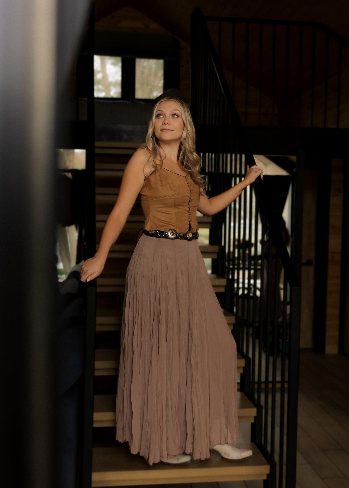 Winona Brown Suede Cami