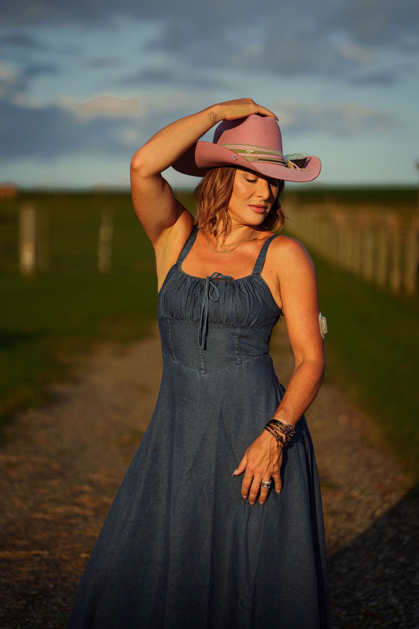Blue Blaze Midi Dress