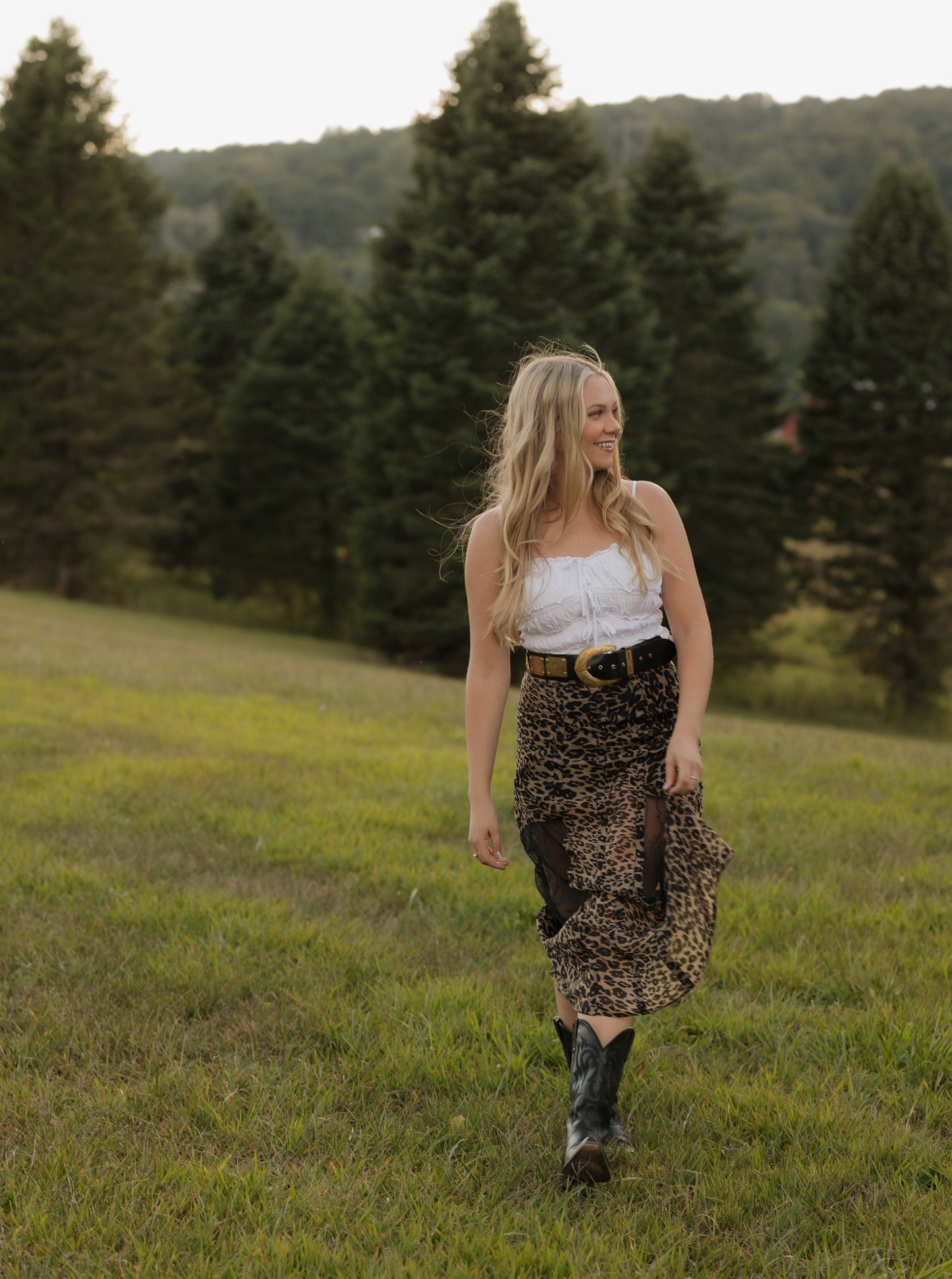 Untamed Leopard Maxi Skirt