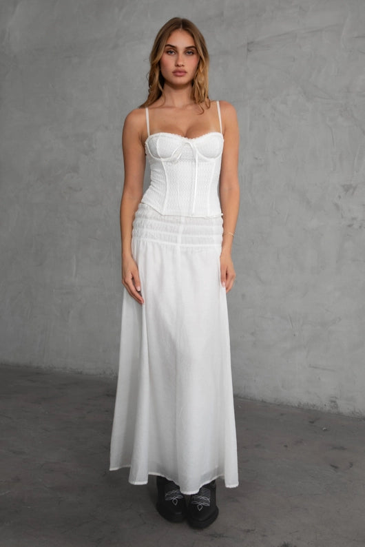 Whiskey Winds Tiered Maxi Skirt