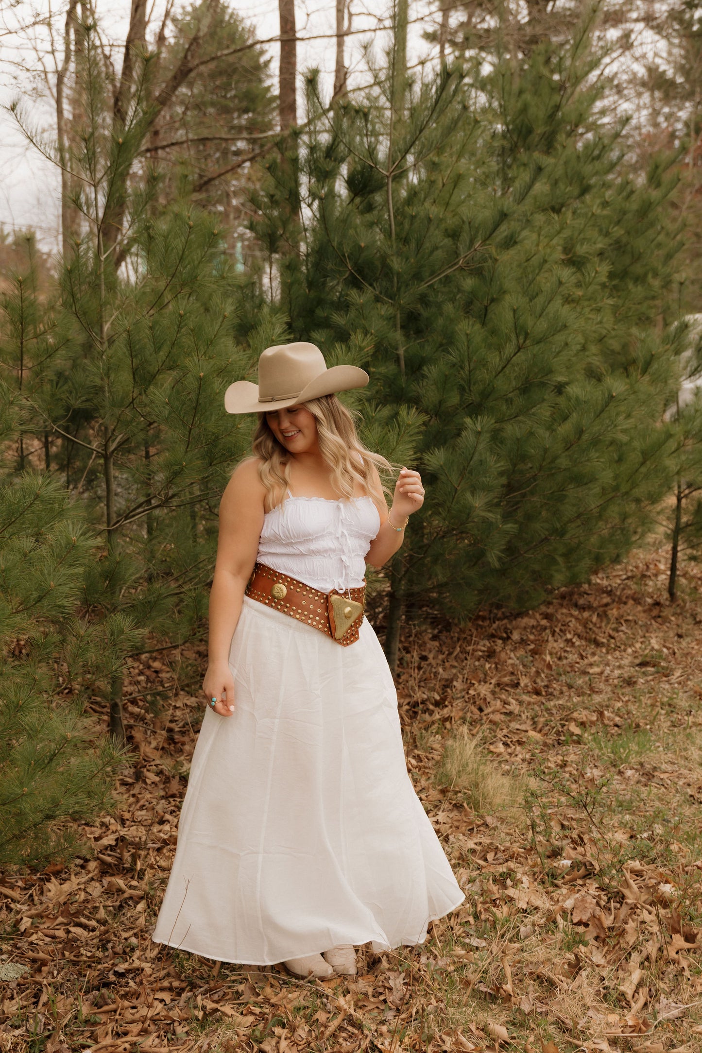 Whiskey Winds Tiered Maxi Skirt
