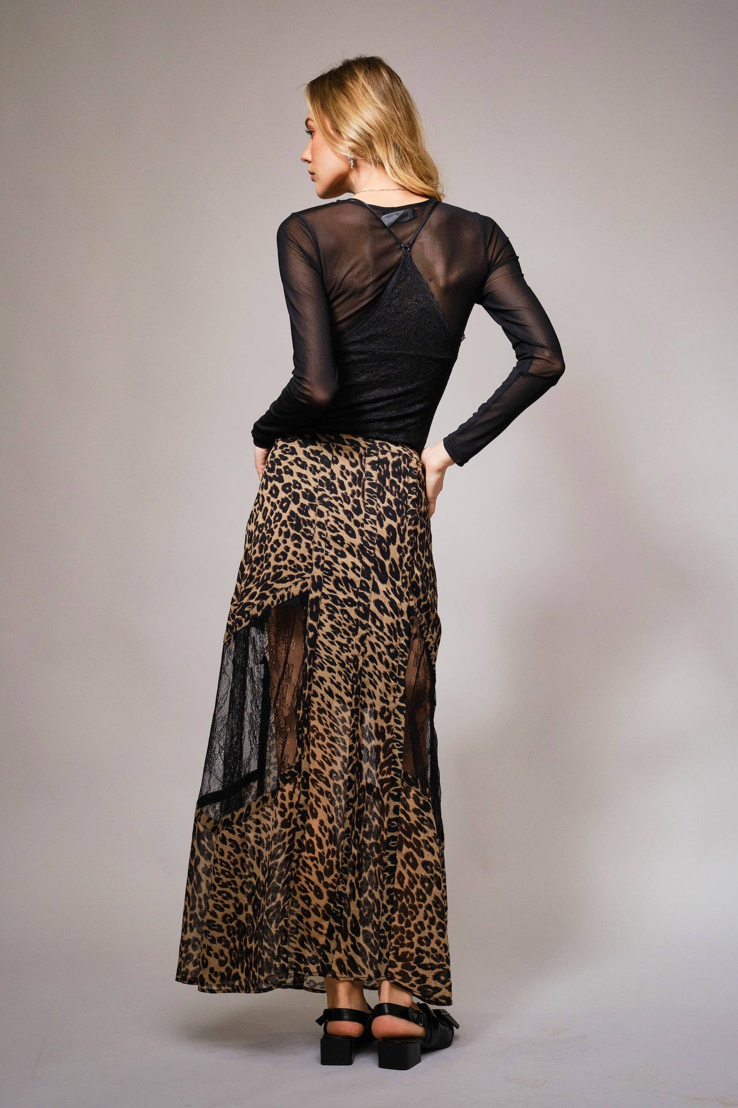 Untamed Leopard Maxi Skirt