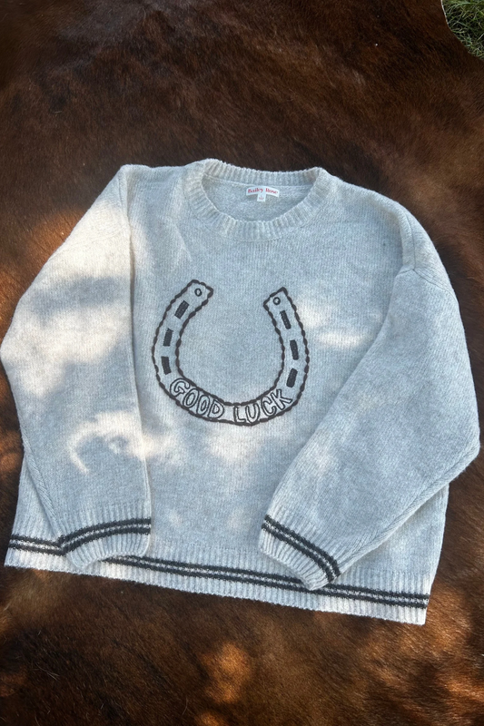 Good Luck Horseshoe Sweater