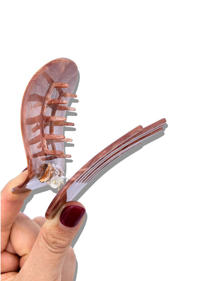 Hand-Painted Lucky Mustang Rodeo Lay Down Claw Clip