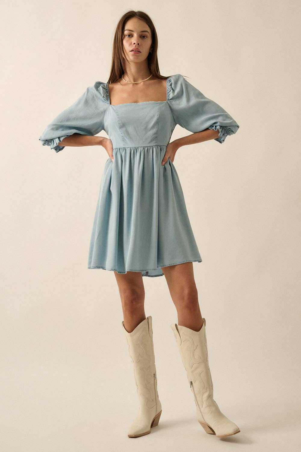 Denim Range Mini Dress