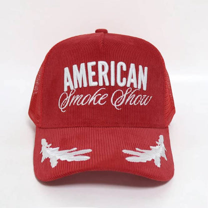 American Smoke Show Corduroy Trucker Hat