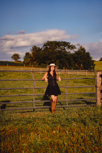 Indigo Frame Denim Mini Dress