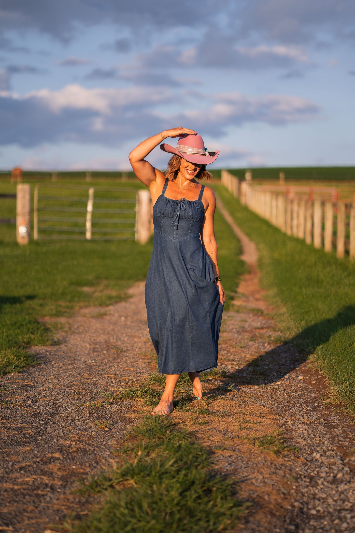 Blue Blaze Midi Dress