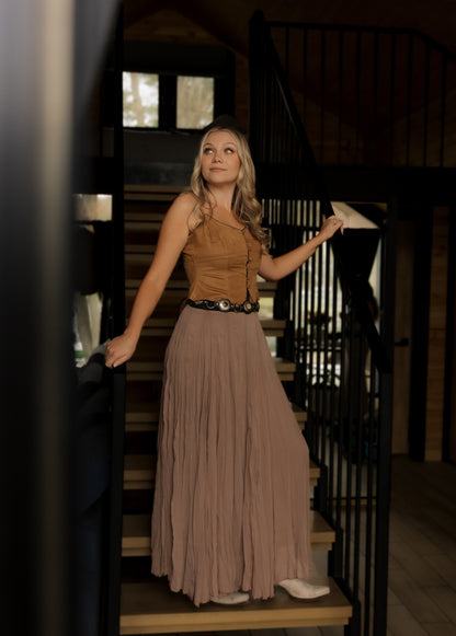 Winona Brown Suede Cami