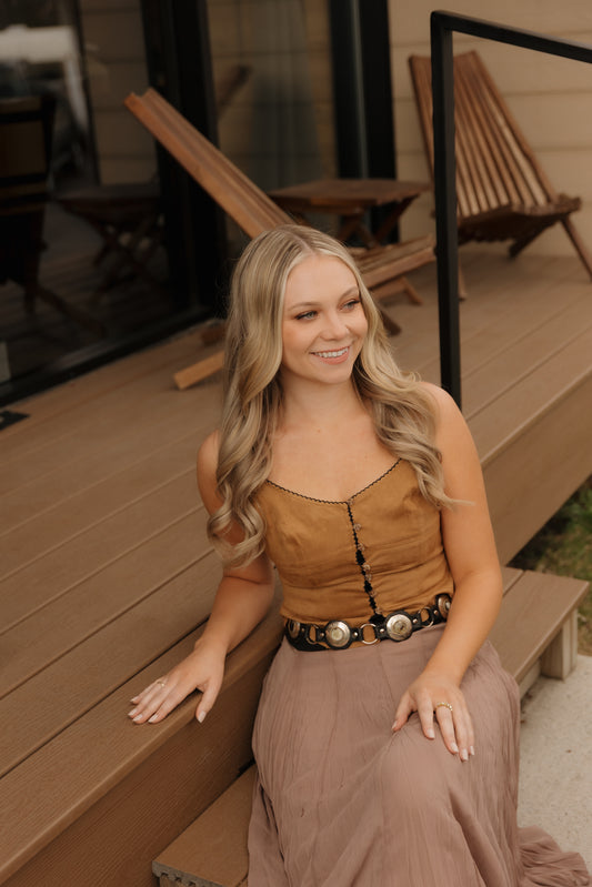 Winona Brown Suede Cami