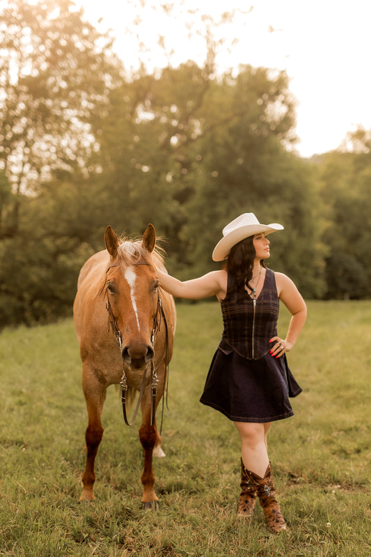 Indigo Frame Denim Mini Dress