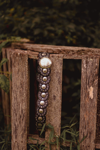 Black Starflower Concho Belt