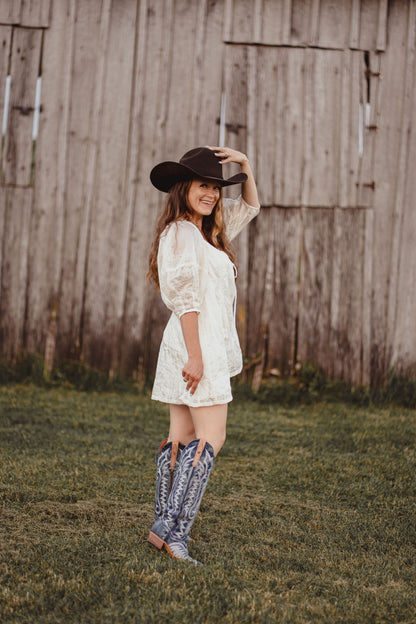 Lace Ledger Romper