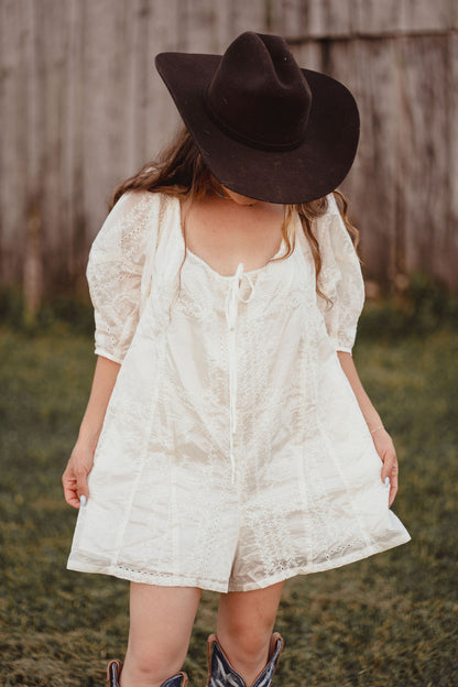 Lace Ledger Romper