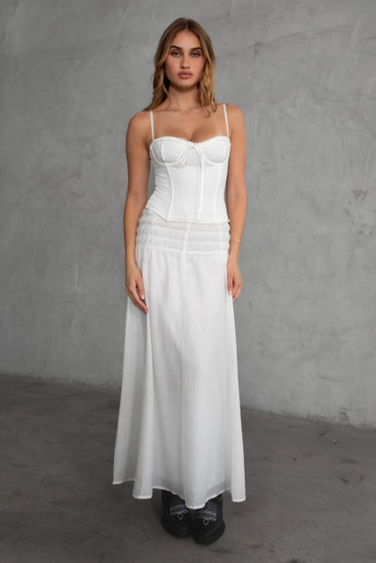 Whiskey Winds Tiered Maxi Skirt