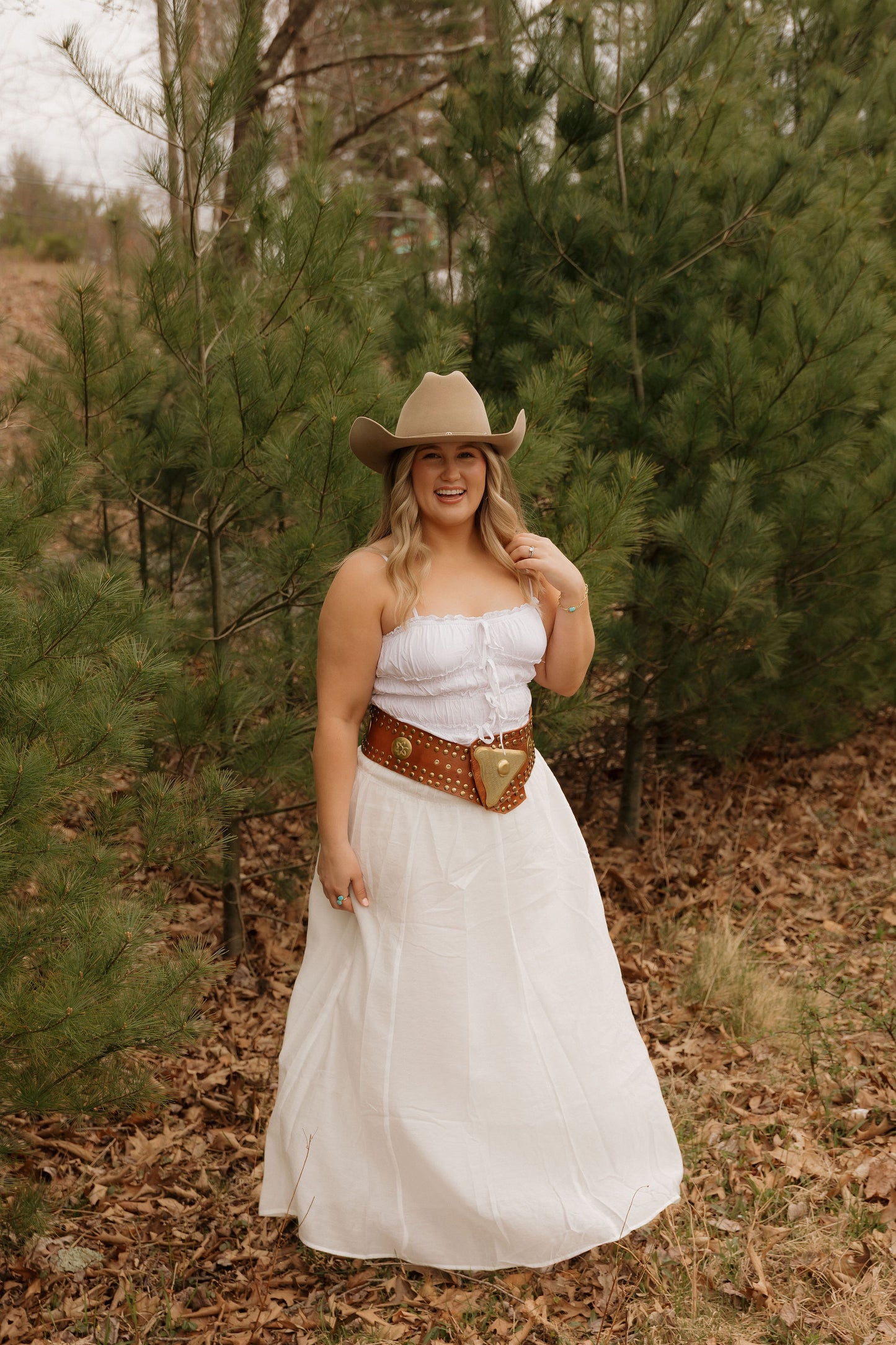 Whiskey Winds Tiered Maxi Skirt