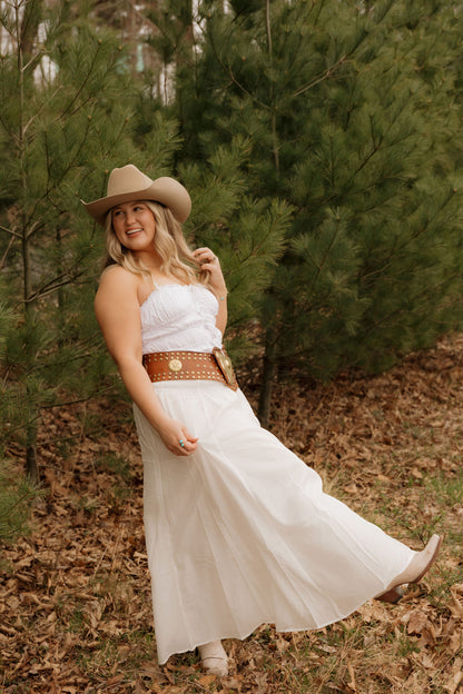 Whiskey Winds Tiered Maxi Skirt